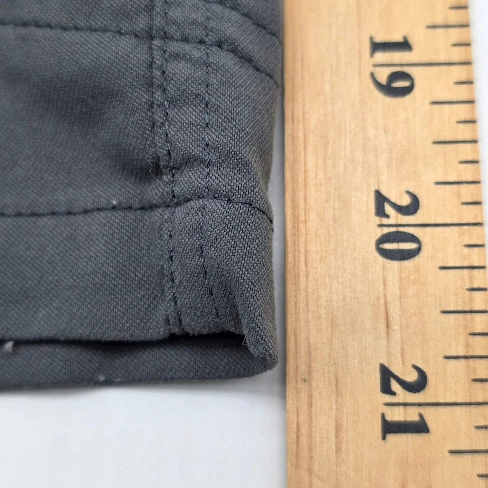 Utility Wrangler Authentics Cargo Shorts Mens 36 Gray Stretch Pockets Gorpcore